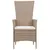 Produktbild 8 för Matgrupp för trädgården 5 delar beige