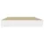 Produktbild 5 för Svävande vägghyllor 4 st ek och vit 40x23x3,8 cm MDF