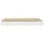 Produktbild 6 för Svävande vägghyllor 4 st ek och vit 40x23x3,8 cm MDF
