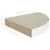 Produktbild 8 för Svävande hörnhyllor 2 st ek och vit 35x35x3,8 cm MDF