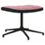 Produktbild 6 för Vilstol med fotpall rosa sammet och PVC