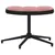 Produktbild 7 för Vilstol med fotpall rosa sammet och PVC