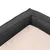 Produktbild 7 för Ergonomisk hundmadrass 75x53 cm linnelook fleece mörkgrå