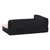 Produktbild 5 för Ergonomisk hundmadrass 75x53 cm linnelook fleece svart