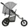 Barnvagn ljusgrå stål