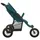 Barnvagn grön stål