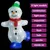 Produktbild 3 för Juldekoration snögubbe med LED-belysning akryl inne/ute