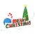 Produktbild 5 för Uppblåsbar juldekoration Merry Christmas LED 240x188 cm