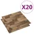Produktbild 2 för Textilplattor 20 st 5 m² brun