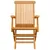 Produktbild 4 för Trädgårdsstolar med beige dynor 8 st massiv teak