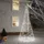 Julgran med metallstång 500 LED kallvit 3 m