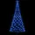 Julgran med metallstång 500 LEDs blå 3 m