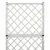 Produktbild 6 för Spaljé med 1 kruka upphöjd 30x30x107 cm konstrotting vit