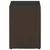 Produktbild 2 för Sidobord med glasskiva brun 35x35x52 cm konstrotting