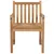 Produktbild 5 för Trädgårdsstolar med beige dynor 4 st massiv teak