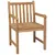 Produktbild 2 för Trädgårdsstolar 6 st med beige dynor massiv teak