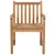 Produktbild 3 för Trädgårdsstolar 6 st med beige dynor massiv teak