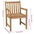 Produktbild 9 för Trädgårdsstolar 6 st med beige dynor massiv teak
