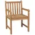 Produktbild 4 för Trädgårdsstolar 6 st med beige dynor massiv teak