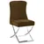 Produktbild 3 för Matstolar 2 st brun 53x52x98 cm sammet & rostfritt stål