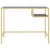 Produktbild 3 för Datorbord svart marmor 100x36x74 cm härdat glas