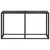 Produktbild 3 för Konsolbord svart 140x35x75,5 cm härdat glas