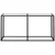 Produktbild 3 för Konsolbord transparent 160x35x75,5 cm härdat glas