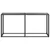 Produktbild 3 för Konsolbord svart 160x35x75,5 cm härdat glas
