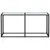 Produktbild 3 för Konsolbord vit marmor 160x35x75,5 cm härdat glas