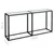 Produktbild 7 för Konsolbord vit marmor 160x35x75,5 cm härdat glas