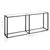Produktbild 6 för Konsolbord transparent 180x35x75,5 cm härdat glas