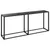 Produktbild 2 för Konsolbord svart 180x35x75,5 cm härdat glas