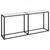 Produktbild 2 för Konsolbord vit marmor 180x35x75,5 cm härdat glas