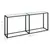 Produktbild 7 för Konsolbord vit marmor 180x35x75,5 cm härdat glas