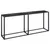 Produktbild 2 för Konsolbord svart marmor 180x35x75,5 cm härdat glas