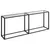 Produktbild 2 för Konsolbord transparent 200x35x75,5 cm härdat glas