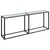Produktbild 2 för Konsolbord vit marmor 200x35x75,5 cm härdat glas