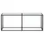 Produktbild 3 för Konsolbord vit marmor 200x35x75,5 cm härdat glas