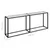 Produktbild 7 för Konsolbord vit marmor 200x35x75,5 cm härdat glas