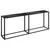 Produktbild 2 för Konsolbord svart marmor 200x35x75,5 cm härdat glas
