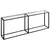 Produktbild 2 för Konsolbord transparent 220x35x75,5 cm härdat glas