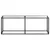 Produktbild 3 för Konsolbord transparent 220x35x75,5 cm härdat glas