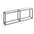 Produktbild 6 för Konsolbord transparent 220x35x75,5 cm härdat glas