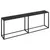 Produktbild 2 för Konsolbord svart 220x35x75,5 cm härdat glas