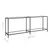 Produktbild 7 för Konsolbord transparent 200x35x75,5 cm härdat glas