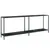 Produktbild 2 för Konsolbord svart 200x35x75,5 cm härdat glas