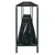 Produktbild 4 för Konsolbord svart 200x35x75,5 cm härdat glas