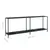 Produktbild 8 för Konsolbord svart 200x35x75,5 cm härdat glas