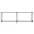 Produktbild 3 för Konsolbord transparent 220x35x75,5 cm härdat glas