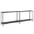 Produktbild 2 för Konsolbord svart 220x35x75,5 cm härdat glas